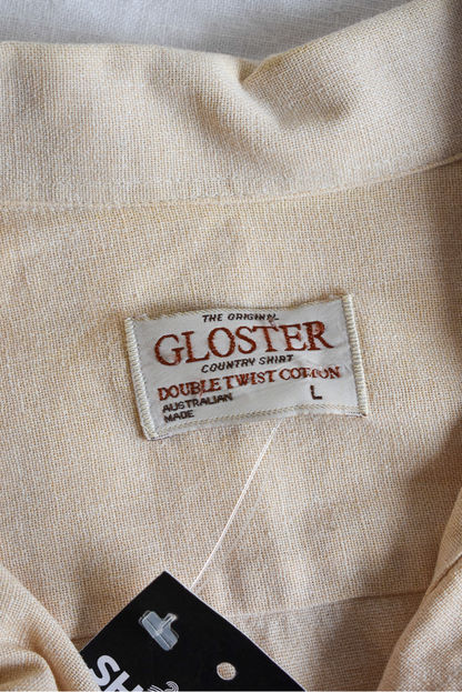 Gloster Country Shirt men's cotton button up, L