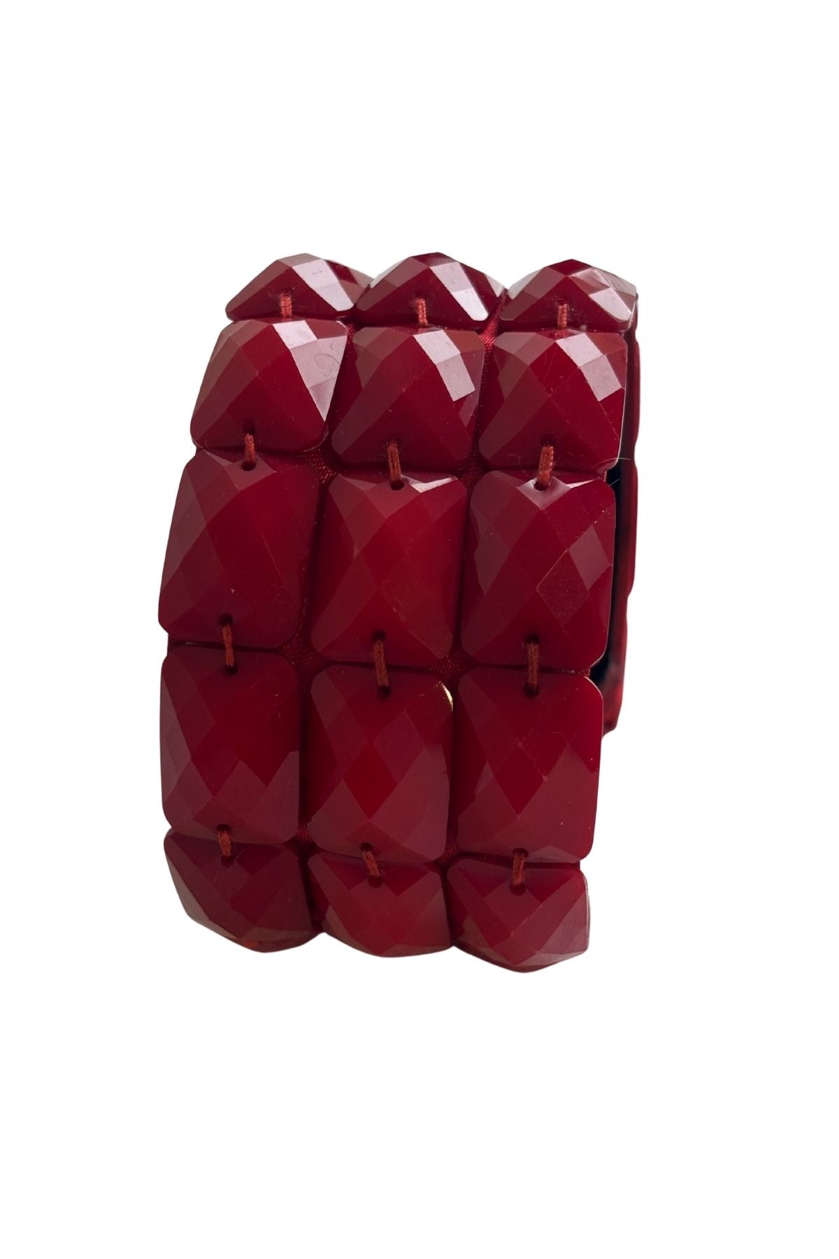 Red diamante arm band