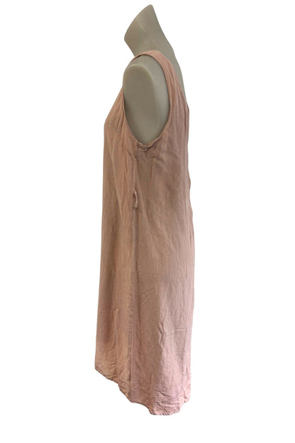 Silent Theory blush pink linen dress, 10