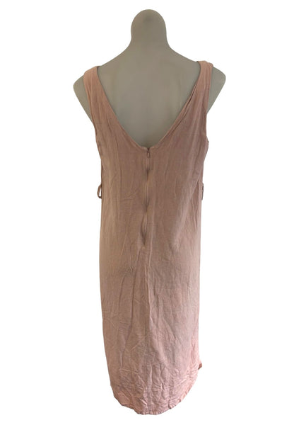 Silent Theory blush pink linen dress, 10