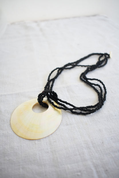 Shell statement necklace