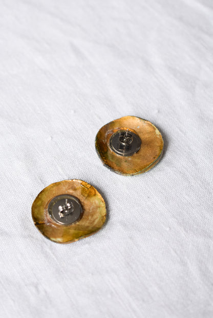 Funky clay stud earrings