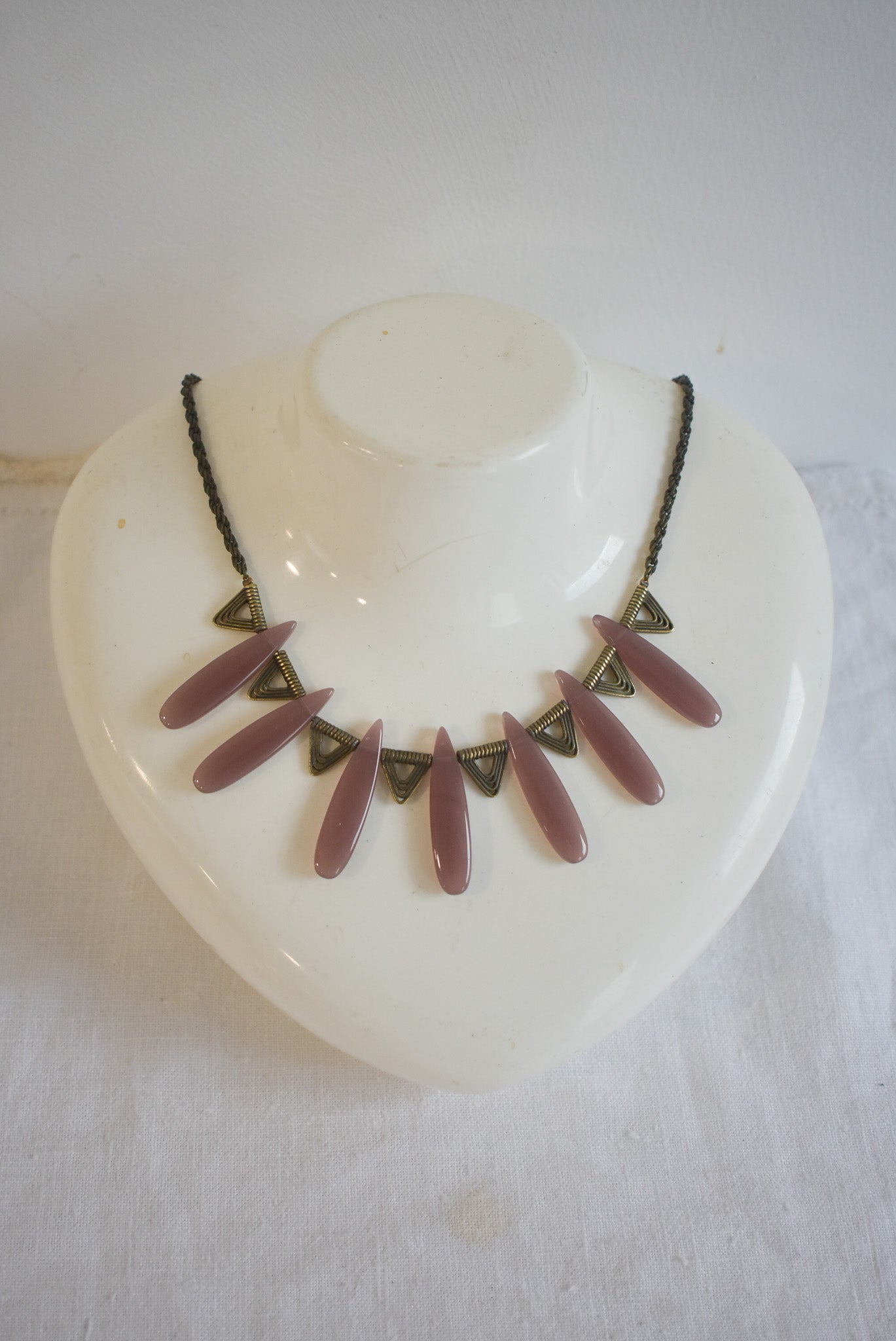 Art deco tribal necklace