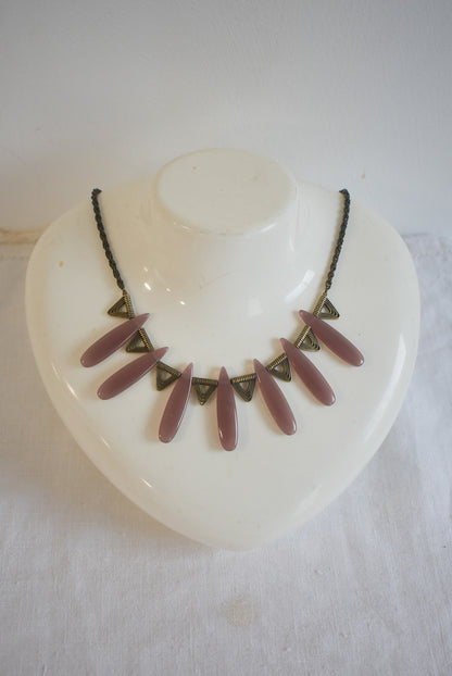 Art deco tribal necklace