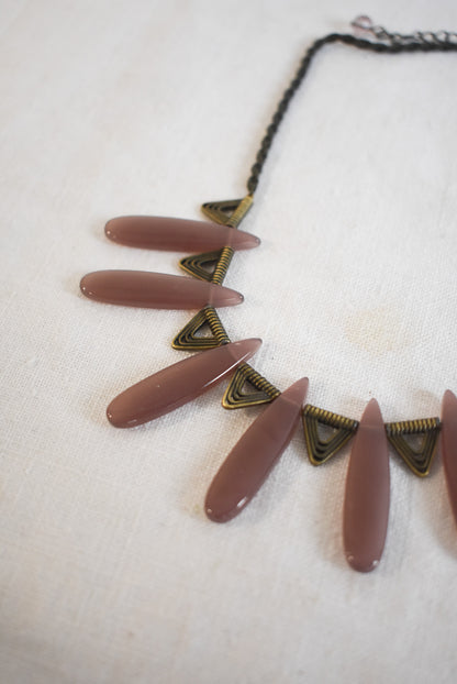 Art deco tribal necklace