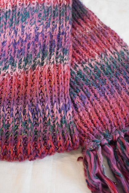 Gold thread chunky knit