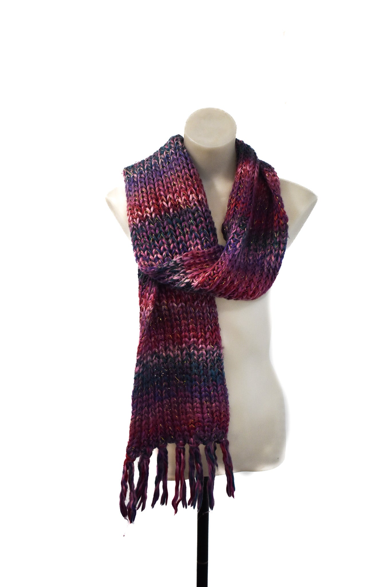 Gold thread chunky knit