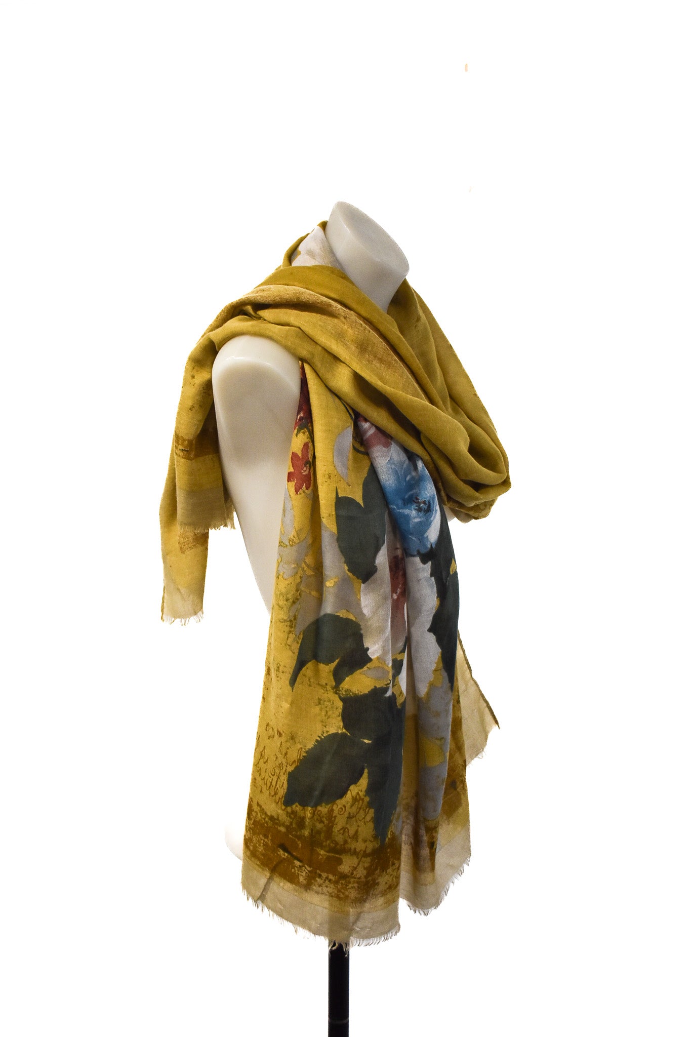 Fall vibes floral shawl