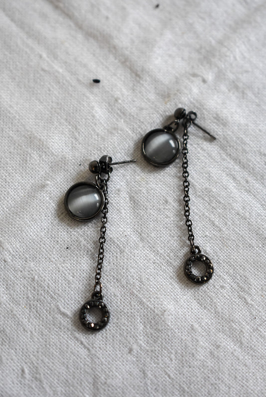 Funky circle drop studs