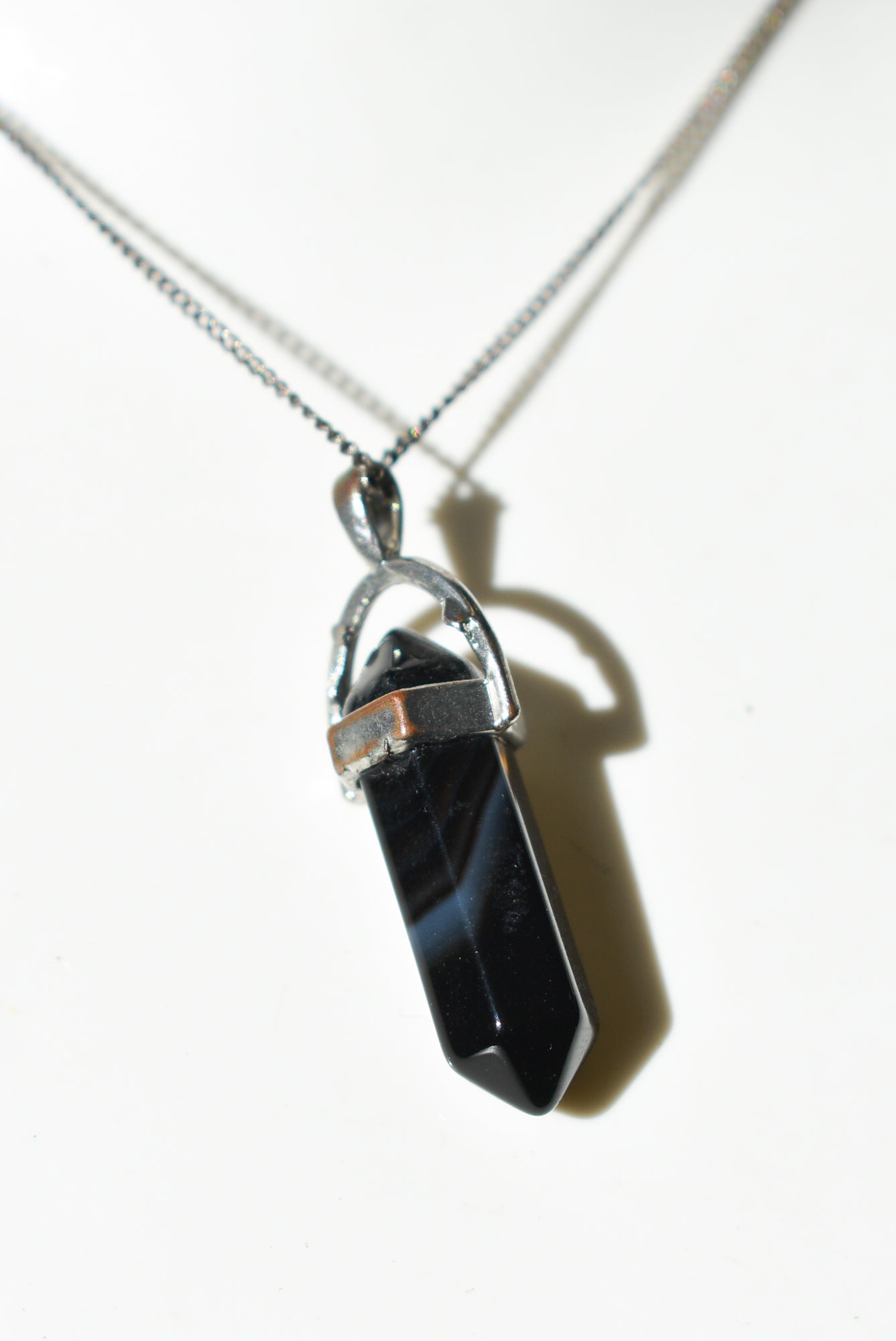 Acrylic obelisk pendant