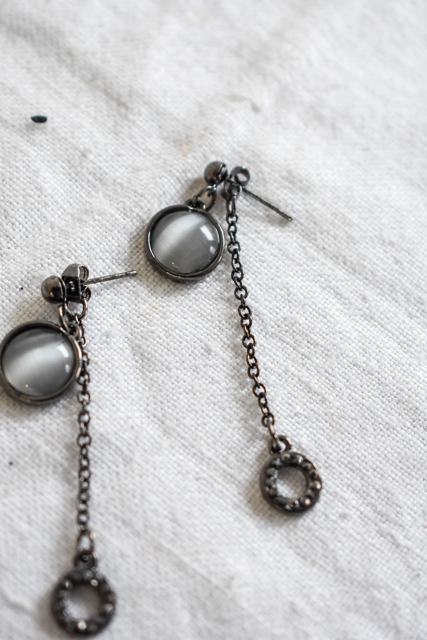 Funky circle drop studs