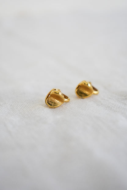 Adorable heart clip on earrings