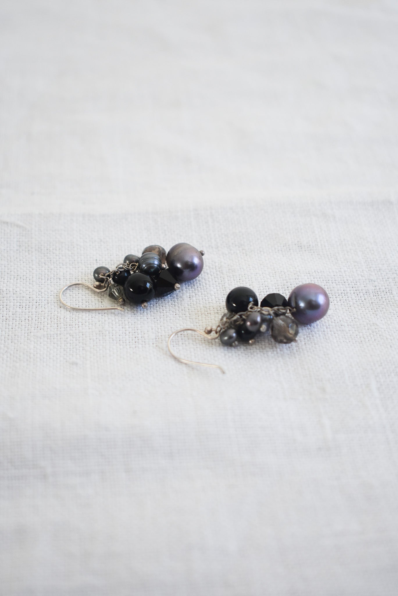 Pearl cluster earrings