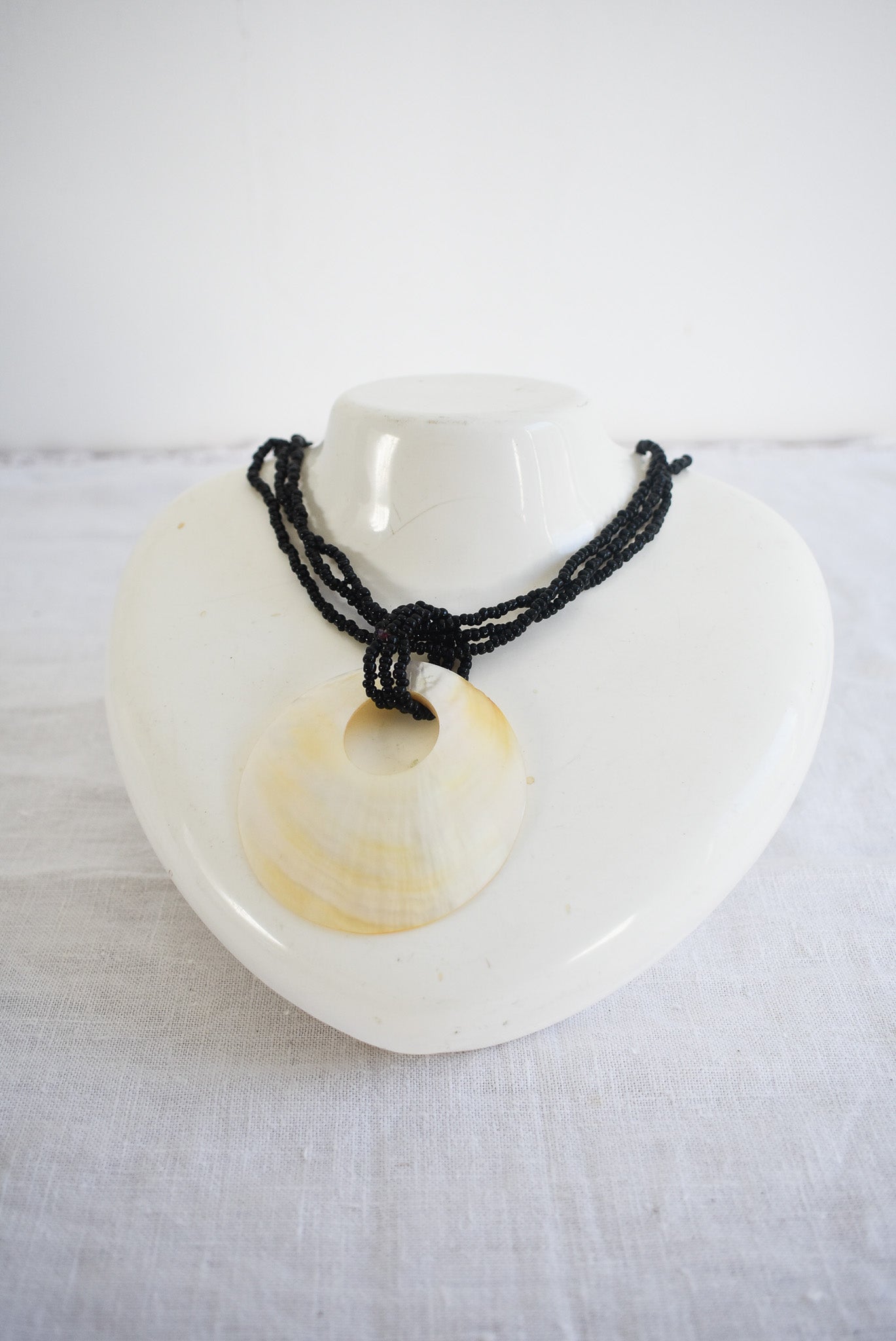 Shell statement necklace