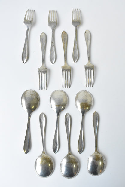 EPNS Dessert cutlery set