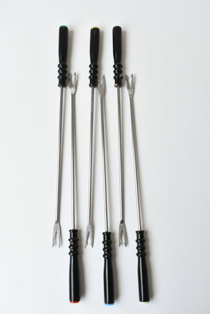 Oneida custom mediterranea stainless steel fondue fork set