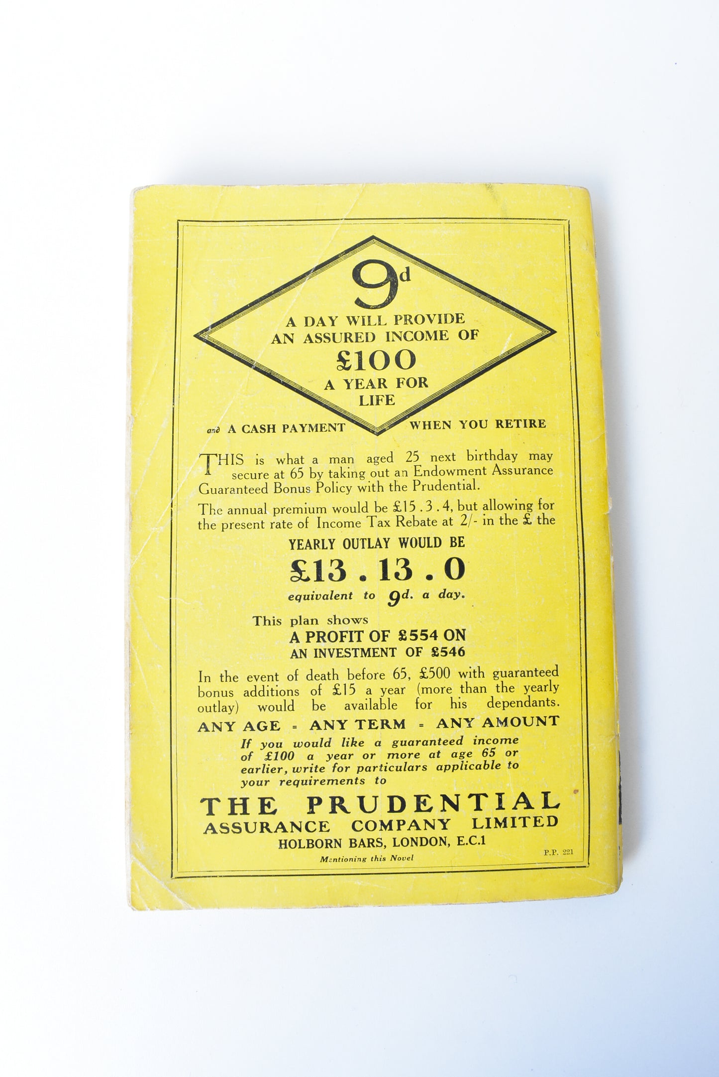 Vintage 'Yellow Ninepennies' The Strange Countess, by Edgar Wallace